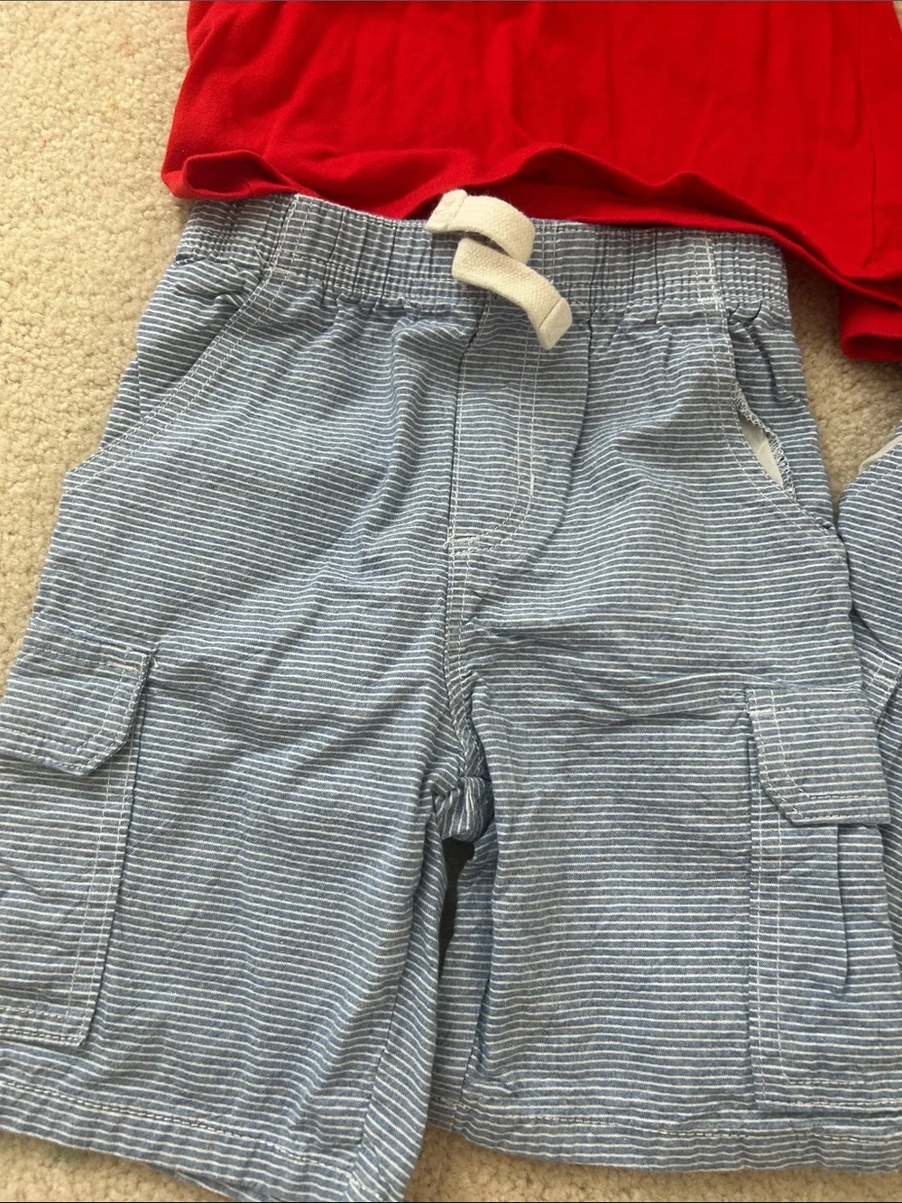 Boys 4t matching set identical twin nautical boat sailboat